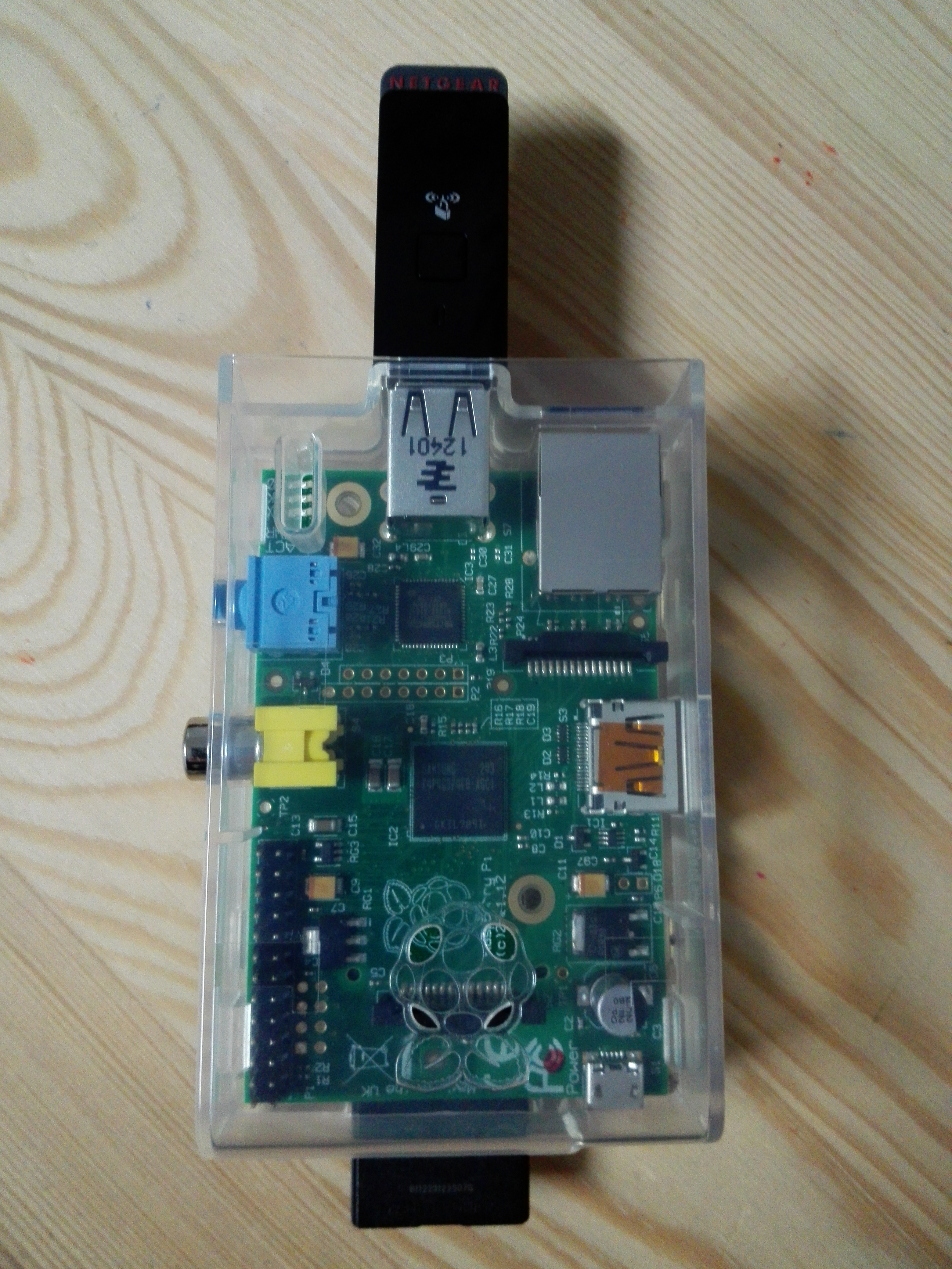 Raspberry Pi B with Netgear WNA1100